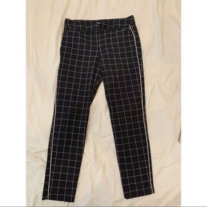 Plaid Ankle Dress Pants